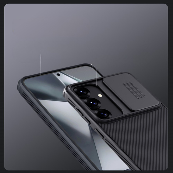 A Nillkin tok Samsung Galaxy S25+ Plus, CamShield Pro MagSafe, fekete