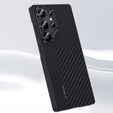 BENKS Kevlar tok Samsung Galaxy S25 Ultra, MagSafe, Carbon Fiber, fekete