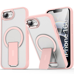 Tok Iphone 16E, Kickstand Matt Case, MagSafe, rózsaszín