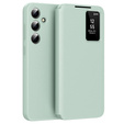 Flip tok Samsung Galaxy A55 5G, Smart View Wallet, zöld