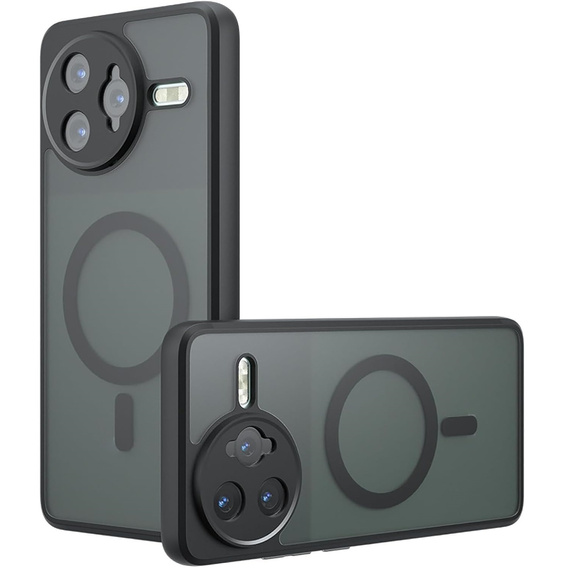 Tok Xiaomi Poco F7 Ultra-hoz, MagSafe, ERBORD Matt Case, fekete