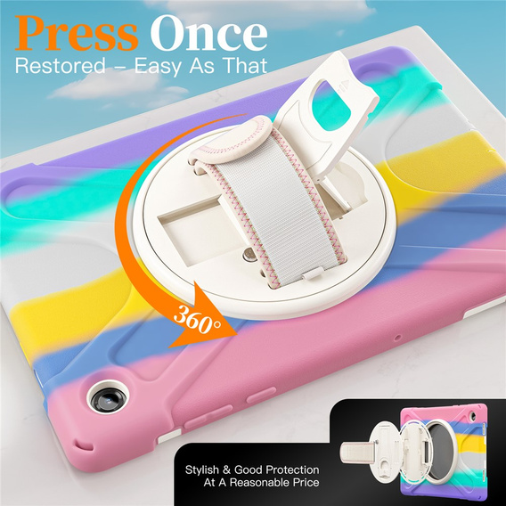 Páncélozott tok állvánnyal és vállpánttal Samsung Galaxy Tab A11+ készülékhez