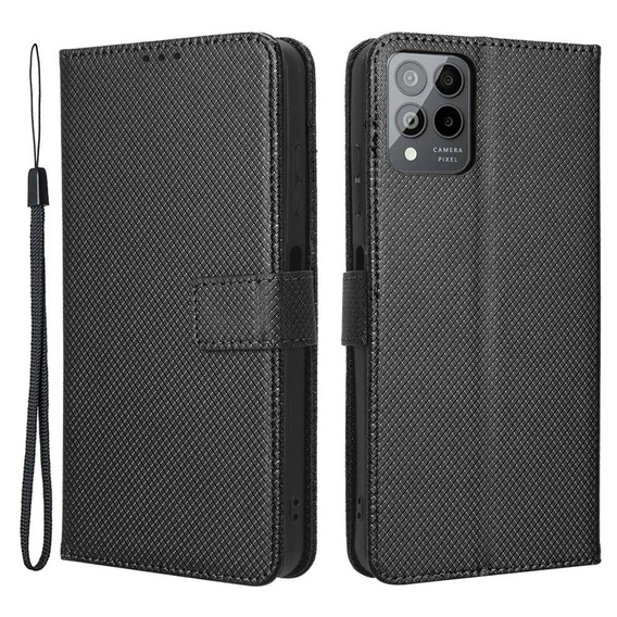 Pattintható tok a T Phone Pro 5G, Wallet Magnet, fekete