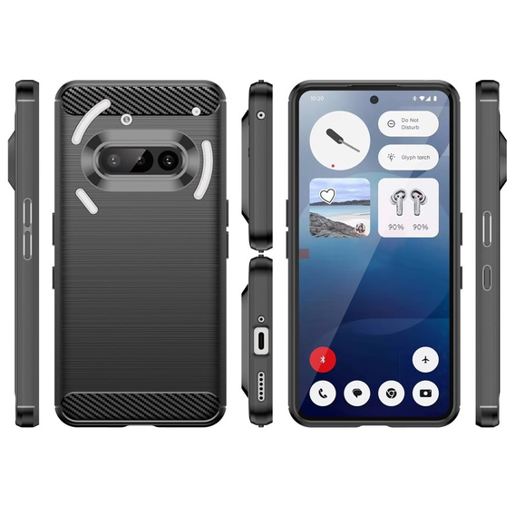 Telefontok a Nothing Phone 3A, Carbon, fekete