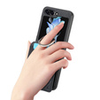 Tok Samsung Galaxy Z Flip7 FE / Z Flip6, Card Slot Ring Case, fekete