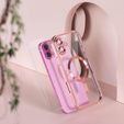 Tok iPhone 16 Plus-hoz, Electro MagSafe, rózsaszín + üveg a képernyőhöz