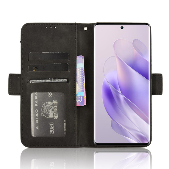 Pattintható tok a Infinix Zero 30 5G, Card Slot, fekete
