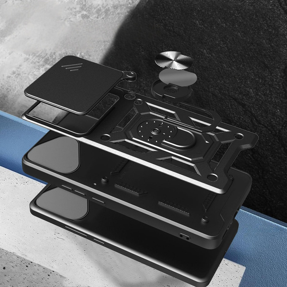 Telefontok a Honor 400 Lite, CamShield Slide, fekete