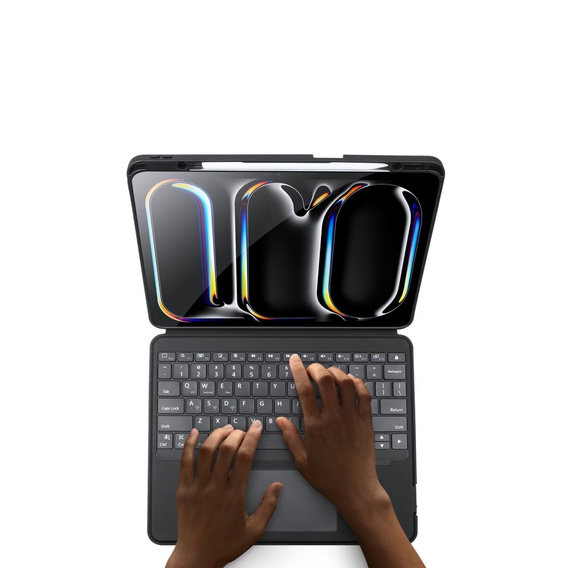 Billentyűzet tok Apple iPad Pro 13" 7th gen 2024, Dux Ducis DK Series, fekete