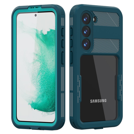 IP68 vízálló tok a Samsung Galaxy S23 Plus, zöld