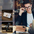 CASEME tok Samsung Galaxy S20 FE, Leather Wallet Case, barna