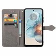 Pattintható tok a Motorola Moto G24 / G24 Power / G04, Mandala, szürke