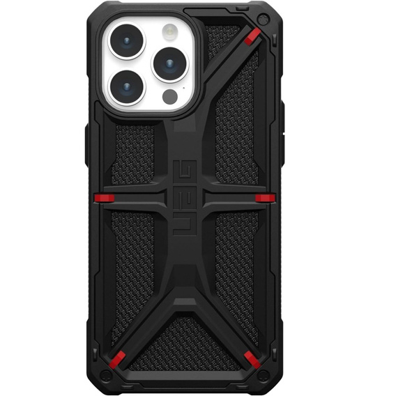 Tok Urban Armor Gear iPhone 15 Pro Max, Monarch, Kevlar fekete