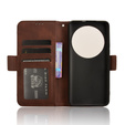 Pattintható tok a Xiaomi 14 Ultra, Card Slot, barna