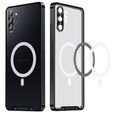 Kameravédő tok Samsung Galaxy Note 10+ Plus, CamShield MagSafe, átlátszó / fekete