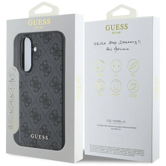 Guess 4G fém arany logós tok Samsung Galaxy A56 készülékhez