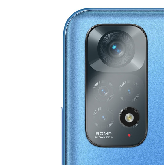 Edzett kameraüveg Xiaomi Redmi Note 11, kék