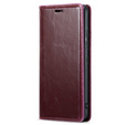 Pattintható tok a Samsung Galaxy S23, ERBORD Waxy Wallet, piros