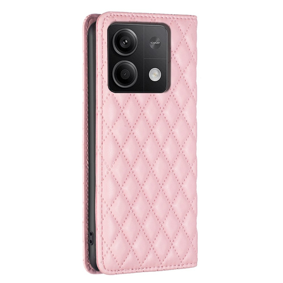 Pattintható tok a Xiaomi Redmi Note 13 5G, Wallet, BINFEN COLOR, rózsaszín