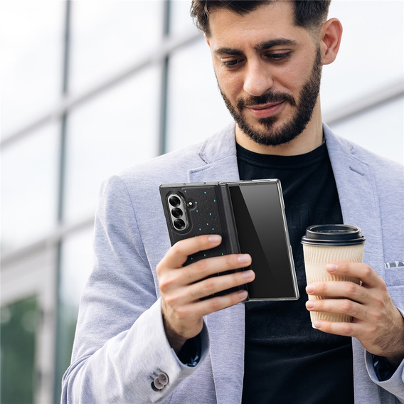 Dux Ducis Stex tok állvánnyal és edzett üveggel a Samsung Galaxy Z Fold7 5G készülékhez