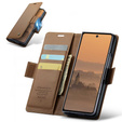 CASEME Litchi pénztárca flip tok Samsung Galaxy Z Fold7 5G számára