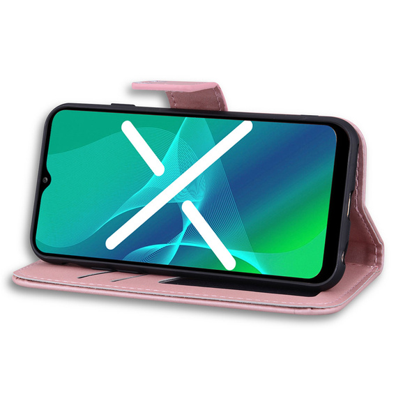 Pattintható tok a Motorola Moto G22, Wallet Bunny, rózsaszín