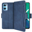 Pattintható tok a Oppo Reno7 5G, Card Slot, kék