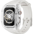 Szilikon szíj tokkal az Apple Watch 1/2/3/3/4/4/5/6/7/8/9/10/SE/Ultra/Ultra 2 42/44/45/49MM órához