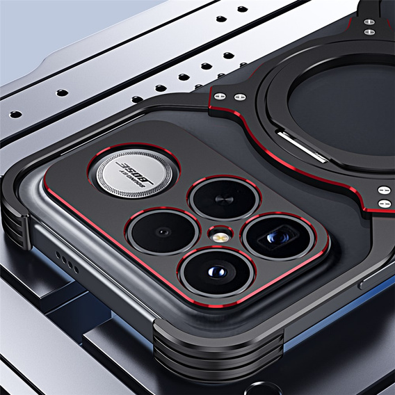 Fém tok mágnessel és állvánnyal a Xiaomi Poco F8 Ultra készülékhez