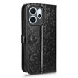 Pántos tok Oppo Reno 14F, pénztárca Rhombus, fekete
