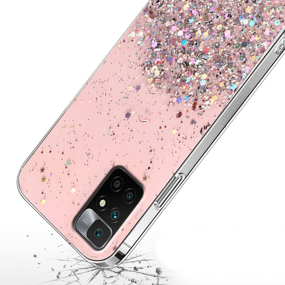 Telefontok a Xiaomi Redmi 10, Glittery, rózsaszín