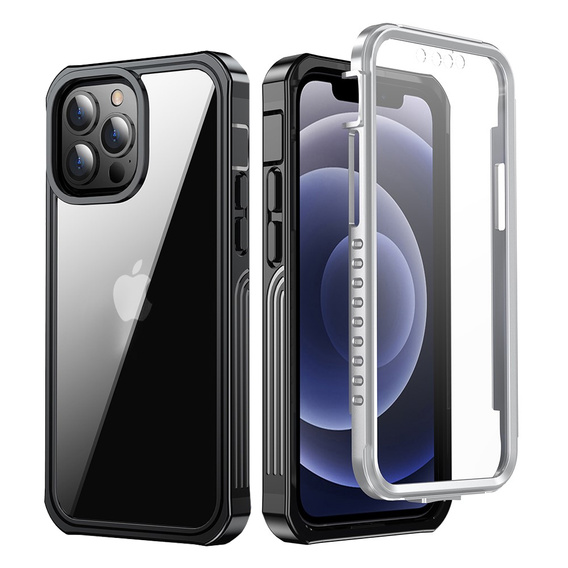 Tok iPhone 13 Pro Max készülékhez, Shockproof, fóliával, kék