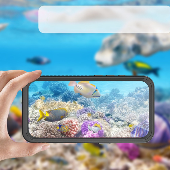 IP68 vízálló tok a iPhone 16, fekete