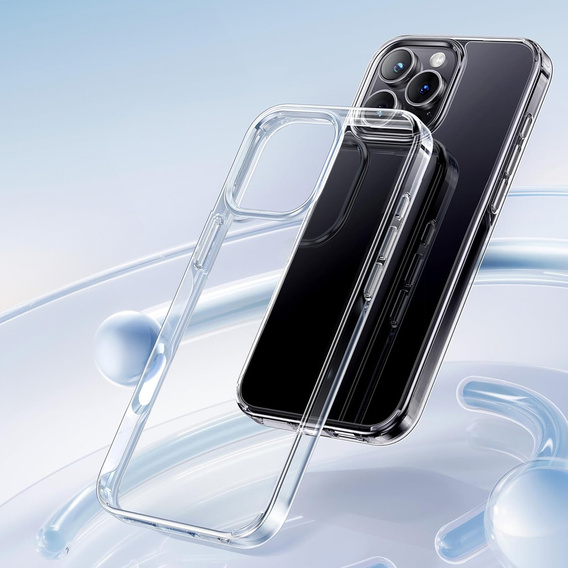 Tok iPhone 16 Pro-hoz, ERBORD Slim, átlátszó + 9H üveg