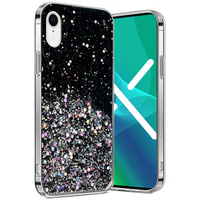 Telefontok a iPhone XR, Glittery, fekete