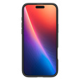 Spigen tok iPhone 16 Pro készülékhez, Enzo Aramid MagSafe, carbon fekete + 9H edzett üveg