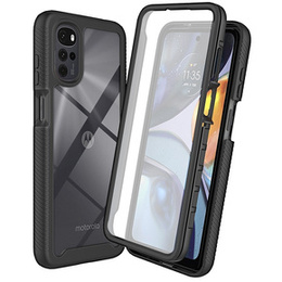 Tok Motorola Moto G22 készülékhez, Shockproof, fóliával, kék