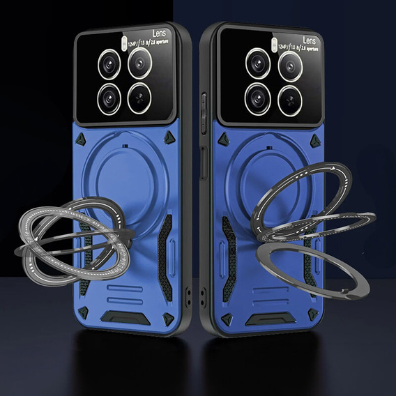 Páncélozott tok a Realme 12 Pro 5G / 12 Pro+ 5G készülékhez, Magnetic Ring, kék