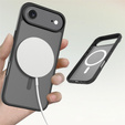 Matt tok iPhone Air készülékhez, MagSafe-hoz, áttetsző fekete