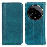 Telefontok a Xiaomi 14 Ultra, Wallet Litchi Leather, zöld