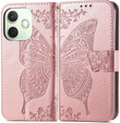 Pattintható tok a Oppo A5 Pro 5G, Butterfly, rózsaszín rose gold