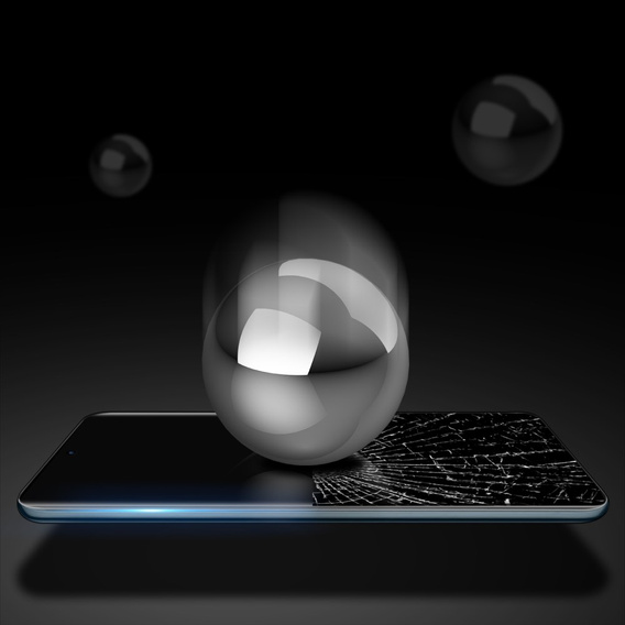 Edzett üveg Motorola Edge 50 Fusion 5G, Dux Ducis teljes képernyőhöz, fekete keret