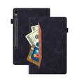 Tok Samsung Galaxy Tab S10 FE+ Plus, Classic, tolltartóval, fekete