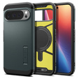 Spigen Tough Armor MagSafe tok a Google Pixel 10 Pro XL-hez, Abyss zöld
