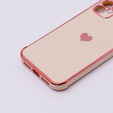 Telefontok a Apple iPhone 11, Electro heart, rózsaszín rose gold