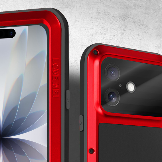 Páncélozott tok edzett üveggel iPhone 17-hez