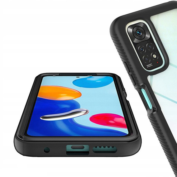 Tok Xiaomi Redmi Note 11 Pro / Pro 4G készülékhez, Shockproof, fóliával, kék