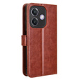 Pattintható tok a Oppo A40 / Oppo A40m, Crazy Horse Wallet, barna