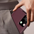 Flip tok Samsung Galaxy S25, Smart View Wallet, bordó