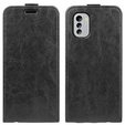 Pattintható tok a Nokia G60 5G, Flip, fekete
